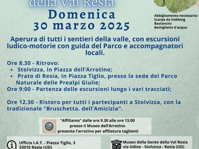 Apertura sentieri